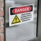 Signmission Keep Doors Closed While Equipment Operating Danger Sign, Vinyl Decal, 10in W x 7in L, 2PK OS-2PACK-DS-D-710-L-1385 - alternate 2